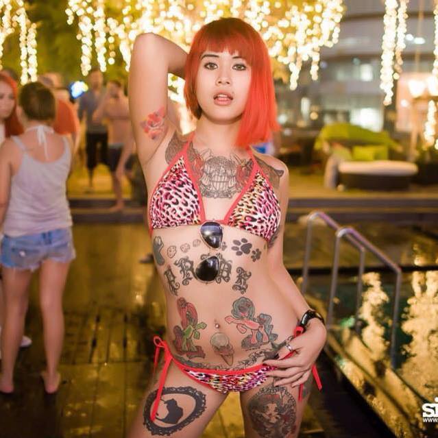 Tattoo Model Kitty