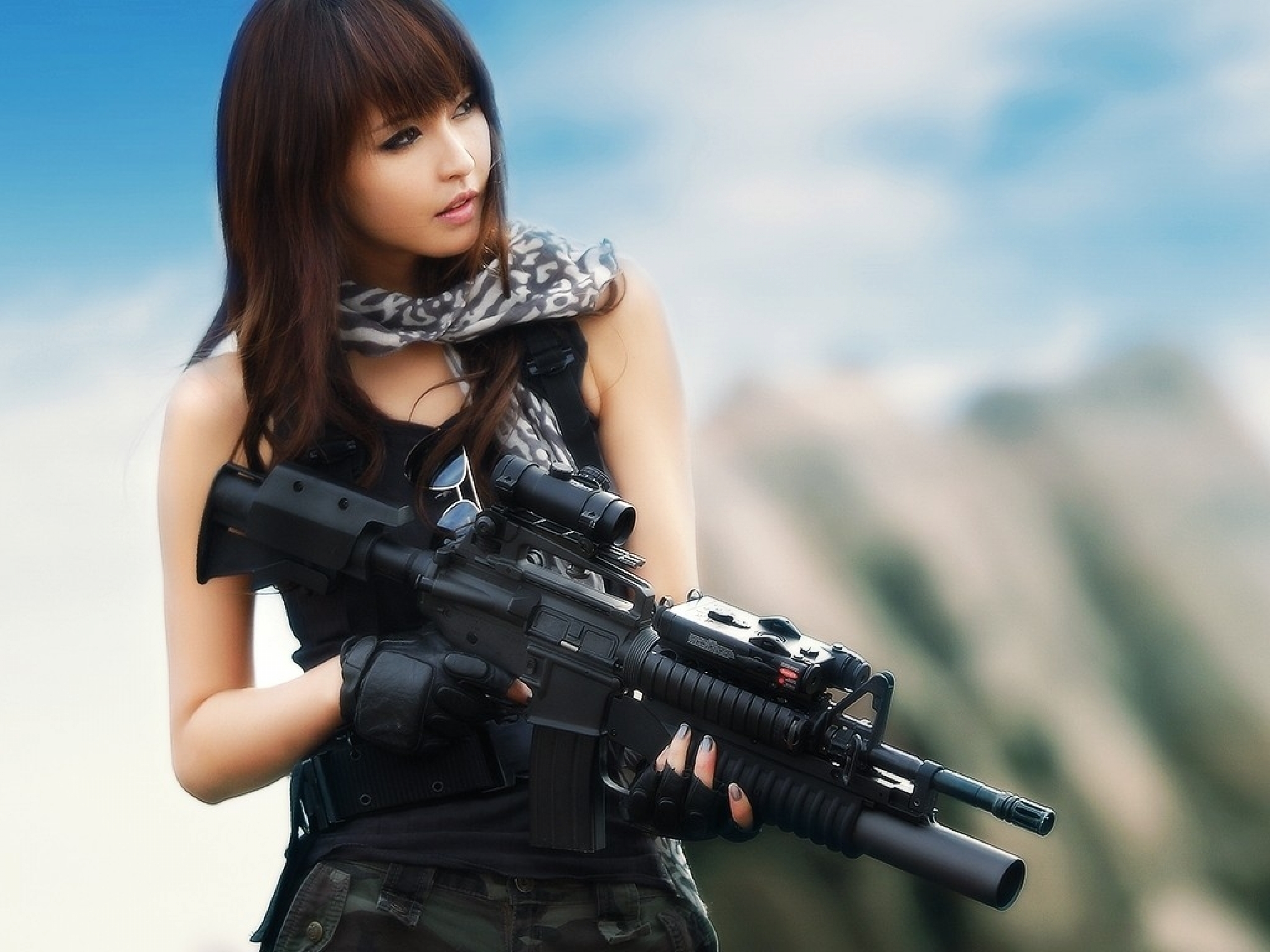 asians_girls_with_guns_m4a1_asian_girls_1024x768_wallpaper_Anime HD Wallpaper_2560x1920_www.wallpaperswa.com